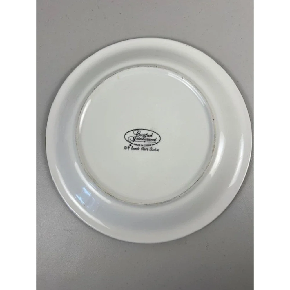 Certified International Sweet Olive Studio Christmas Tree Pear Dinner Plate 10.5